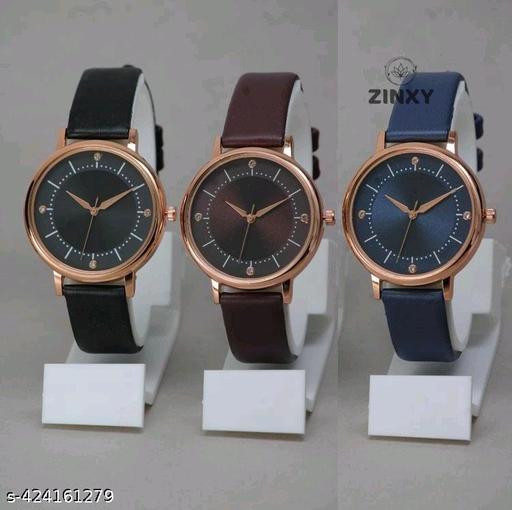 Luxury Pack of 3 Analog Watch for Women