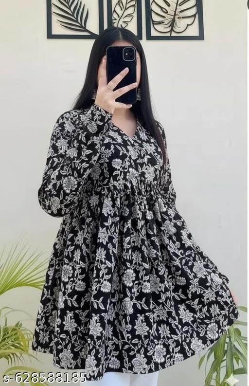 Women's rayon printed Kurti