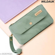WILDAUK  Casual, Formal, Party Light Green Clutch