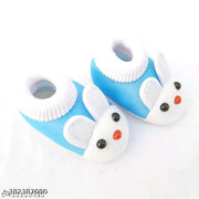 Kids with fabulous desigins & colors booties  Baby shoes/ Baby Booties/ Booties/ New born baby shoes for baby boy and baby girl with fancy bunny comfortable and skin friendly pack of 3 pair