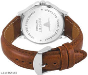 RUSTET WHTBRW385-BRWN Day and Date Boy's & Men's Stylish Analog Watch