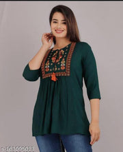short kurti  green