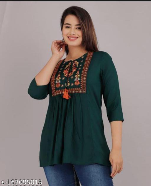 short kurti  green