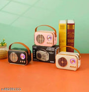 Luxe Vintage Bluetooth Speaker - Loud Audio & Classic Retro Look for Office & Desktop