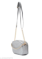 Chain Handle Sling Bag For Girls