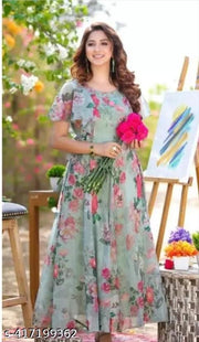 fency anarkali gown for women