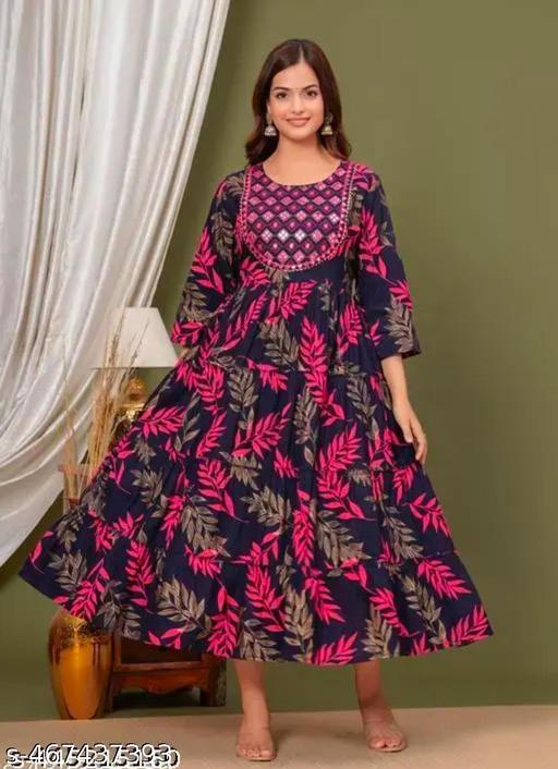 blue gown print