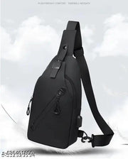 Cross-Border New Arrival Men'S Outdoor Chest Bag European and American Fashion USB Chest Bag Sports Crossbody Bag Business Crossbody Bag