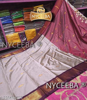 Chikku & Brown Paithani Design Cotton silk saree