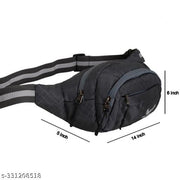 Waist Bag for Women and Men/Fanny Pack with 4-Zipper Pockets Waist Pouch for Hiking, Travel, Camping, Running, Sports