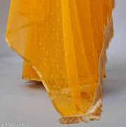 Saree With Blouse Piece haldi saree yellow saree gold saree saree for haldi