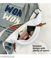 Stylish Unisex Crossbody Waist Bag | Water-Resistant Sling & Chest Bag with Adjustable Strap | Compact Travel & Daily  Bag