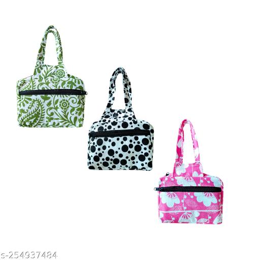 Women's Cotton Small Hand Bags Pack of 3