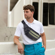 Crossbody Sling Bag for Men | Compact Waist & Chest Bag | Water-Resistant Travel Fanny Pack with Adjustable Strap for Daily Use, Hiking & Outdoor Activities
