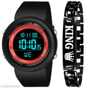 Stylish Premium look Round Dial Wrist Sports Watch with Bracelet
