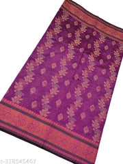 New Trending Fancy Monica Meena Cotton Silk Saree For Women/Girls