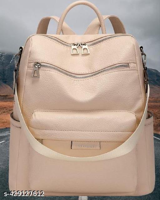 MomsyStore Women Leather Backpacks For Daily Travel Daypacks