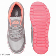 ASIAN Women's CUTE Grey Sports Running Walking & Gym LIghtWeight Shoes for Girls & Women