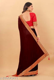 BHAGALPURI  SOFT SILK SAREES WITH BLOUSE FOR WOMEN AND GIRLS