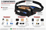 Compact and Durable Travel Waist Bag for Hiking, Cycling, and Daily Wear