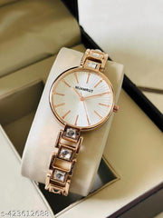 Watch for Women,Watch for Girl ,Waterproof Women Wrist Watches White Dial diamond Studded watch Formal,Casual,Festive,Partywear,Wedding,Western Party