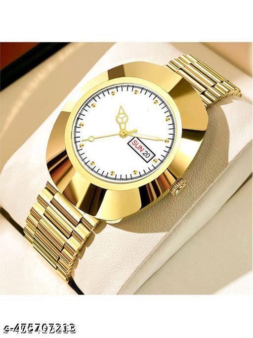 Boy's Analog Watch Golden Color