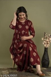 WOMEN'S ANARKALI FEEDING KURTI'S