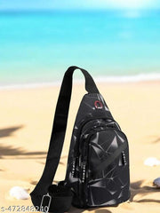 Crossbody Shoulder designer bag Backpack/Chest Sling Bag/One /One Side/Earphone -hole With Anti-theft OEM Logo Sling Bag For Travel/ Office /Business/Messenger Purpose