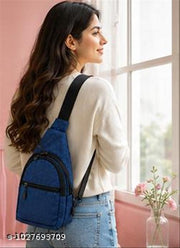 Premium Blue Crossbody Sling Bag for Men & Women