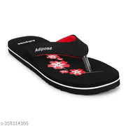 Women's Comfortable Trending Stylish Slippers And Flipflop Slippers Flip Flops Set of 2 combo
