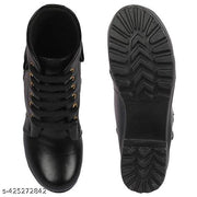 Evoria Classic Shoe with half Zipping boot for winter and Summer High Ankle boots Synthetic Trendy Women Boots fabulous look and special for modelling Boots for Women's and Girls/Boot Carnival, office boots, Cheap Dress boots online, thigh high boots