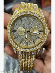 New trading premium and luxurious dimond round watch for men and boys