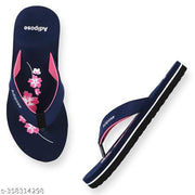 Women's Comfortable Trending Stylish Slippers And Flipflop Slippers Flip Flops Set of 2 combo