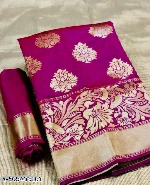 Trendy jacaquard Saree