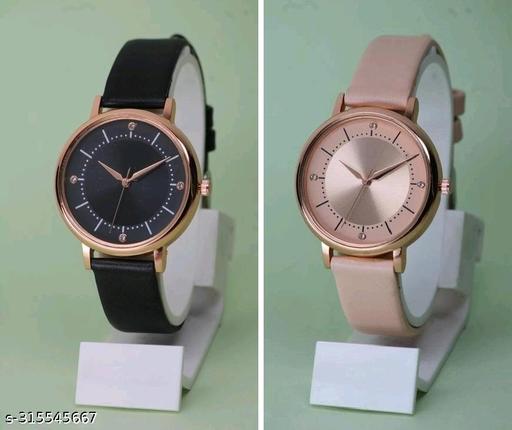 Precious Flower Designer Rust Thorns Fit Round Dial with Colorful Stylish Leather Belt Analog Watches for Women Watches
