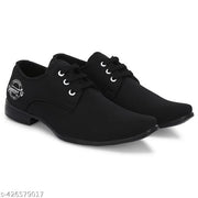 Trendy Solid Formal Cotton Shoe For Men (Black) | Cotton Shoe For Men | Formal Shoe For Men | Solid Shoe | Shoe For Men |