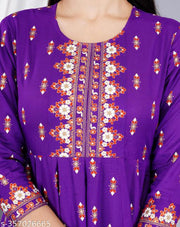 Purple Anarkali Kurta