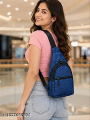 Premium Blue Crossbody Sling Bag for Men & Women