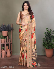 SSC Women Tussar Silk Printed Saree With Blouse Material |saree for Women | saree collection 2025 | New Sari | Latest Saree