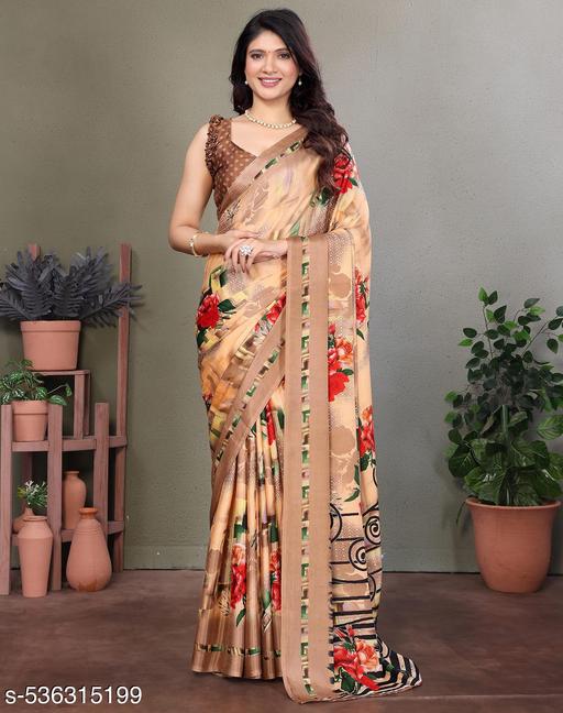SSC Women Tussar Silk Printed Saree With Blouse Material |saree for Women | saree collection 2025 | New Sari | Latest Saree