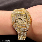 M3 trader Popular Hot Sale Hip Hop Gold Full Diamond Square Men Watch Luxury Women Iced Out Quartz
watch
