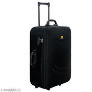 Qurox Medium Check-in Luggage - Storage Trolley Bag (20inch) - Black