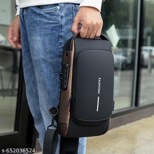USB SHOULDER BAG WAIST USB MULTICOLOURED SLING SHOULDER BAG WITH USB PORT ADVANCE BUSINESS BAG