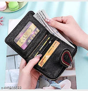 Frackson Black RFID Blocking Small Wallet with 12 Card Slot Women's Purse Female Hand Clutch Women/ Ladies/ Girls Wallets Card Holder and Organizer , Embroidery Finishing