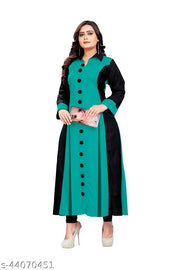 Women's Rayon Cotton Blend Ankle Length Kurta