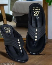 Lether look ladies soft flip flops Flip flops for women meesho flip flops under 200 flat sandals for women flats slippers for women meesho flat heels flat slides. Women  Soft Traditional Comfortable Flip Flop Slippers for daily use out door slippers