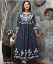 KUNJAL  EMBROIDARY KURTI