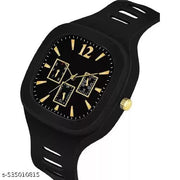 Black Miller | Black Ribbin Analog | Man & Woman | Couple Watch