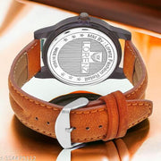 Lorenz MK-101A Analog Black Dial Leather Strap Watch for Men/Watch for Boys - MK-101A
