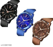 New style designer combo of 3 watches analog watch for boys & mens